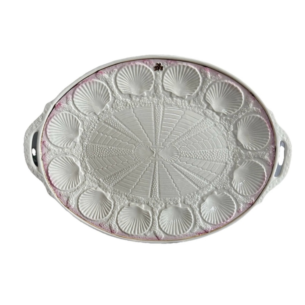 Belleck handled serving platter Founders Collection Armstrong